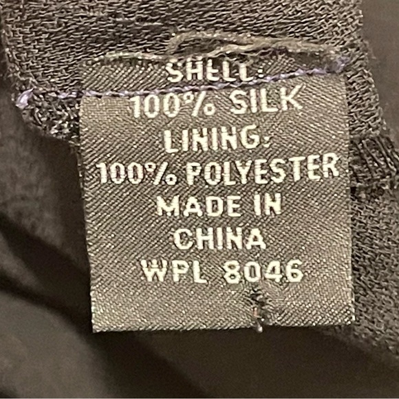 Chaps Polka Dot Silk Skirt - Picture 9 of 9